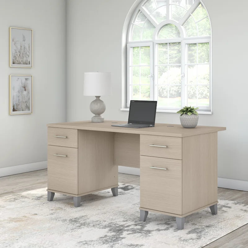Bureau d'ordinateur Bush Furniture Somerset 60W avec tiroirs