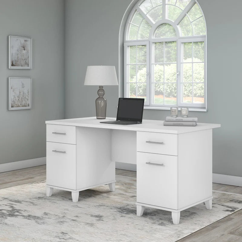 Bureau d'ordinateur Bush Furniture Somerset 60W avec tiroirs