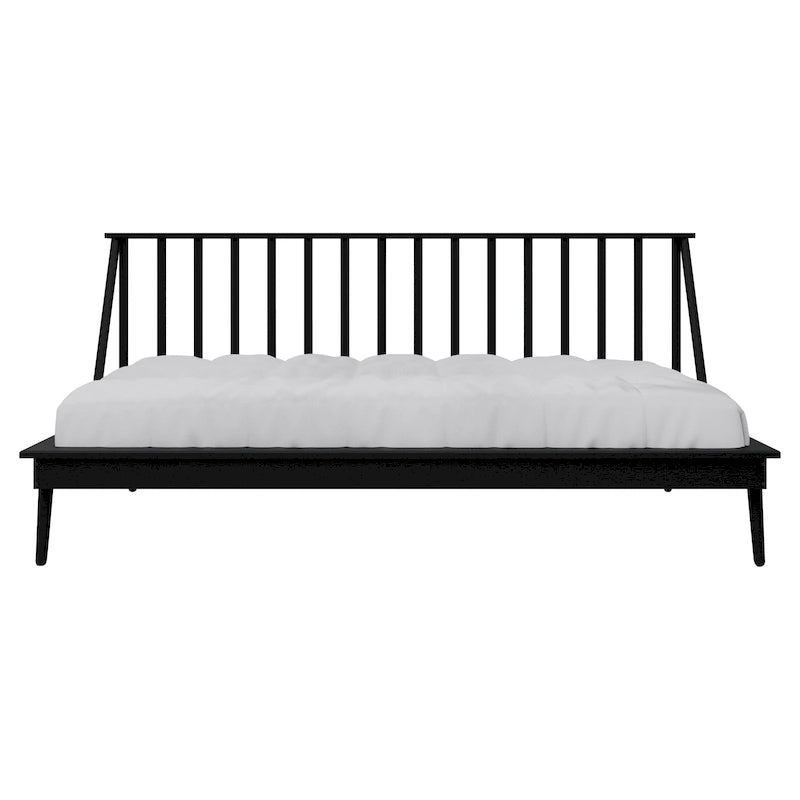 Lit de jour CraftPorch vintage en bois, taille simple