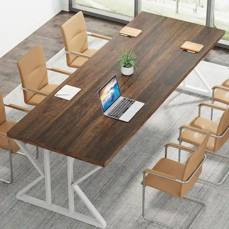 Bureau de direction de 70,8 pouces, grand bureau d'ordinateur, poste de travail