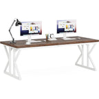 Bureau de direction de 70,8 pouces, grand bureau d'ordinateur, poste de travail