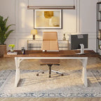 Bureau de direction de 70,8 pouces, grand bureau d'ordinateur, poste de travail