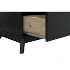 Table de chevet Purcell en bois à 3 tiroirs