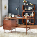 Bureau Margo à 2 tiroirs, style moderne du milieu du siècle, de Simple Living