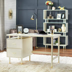 Bureau Margo à 2 tiroirs, style moderne du milieu du siècle, de Simple Living