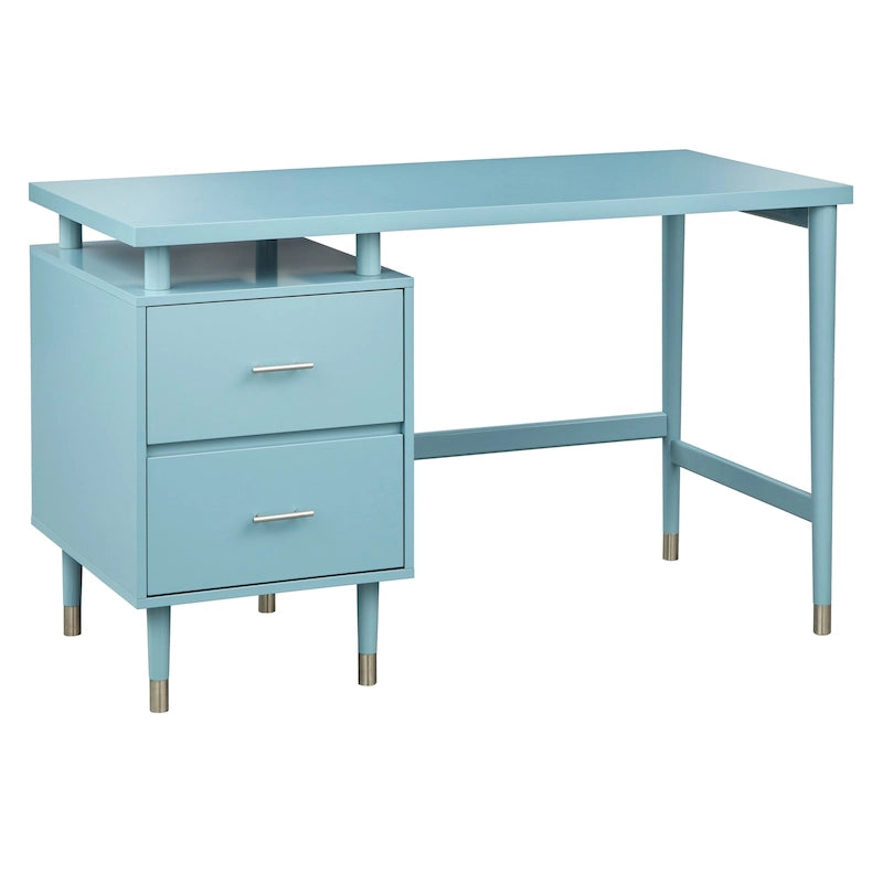 Bureau Margo à 2 tiroirs, style moderne du milieu du siècle, de Simple Living