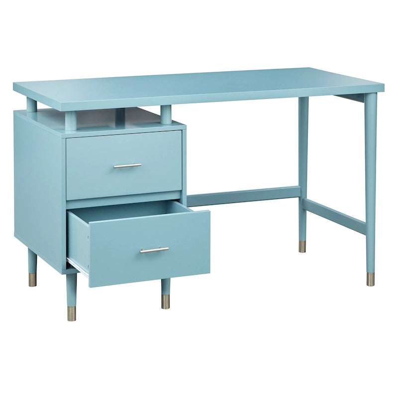 Bureau Margo à 2 tiroirs, style moderne du milieu du siècle, de Simple Living