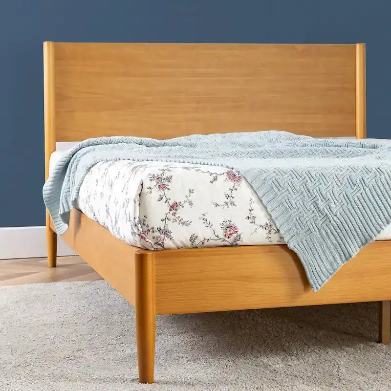 Cadre de lit plateforme en bois Priage par ZINUS, style Mid Century