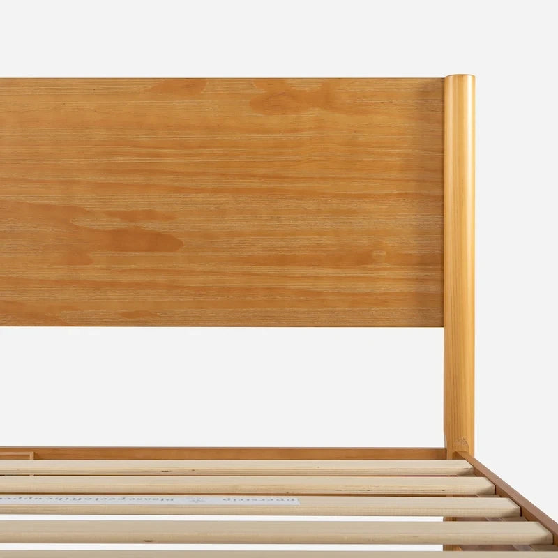 Cadre de lit plateforme en bois Priage par ZINUS, style Mid Century