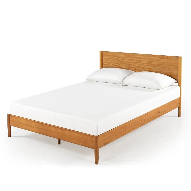 Cadre de lit plateforme en bois Priage par ZINUS, style Mid Century
