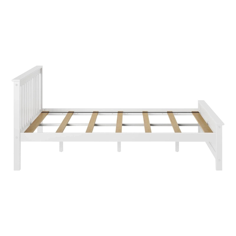 Lit plateforme Queen classique en bois véritable Plank and Beam