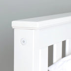 Lit plateforme Queen classique en bois véritable Plank and Beam