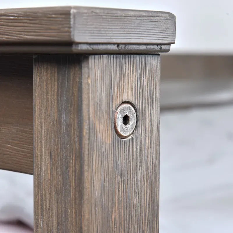Lit plateforme Queen classique en bois véritable Plank and Beam