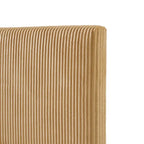 Lit plateforme moderne en velours côtelé Furniture of America, format queen, sans sommier requis