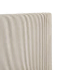 Lit plateforme moderne en velours côtelé Furniture of America, format queen, sans sommier requis