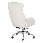 Fauteuil de bureau Blanchard en similicuir