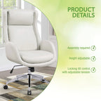 Fauteuil de bureau Blanchard en similicuir