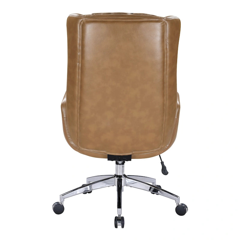 Fauteuil de bureau Blanchard en similicuir