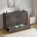 Lit escamotable Mixoy avec méridienne, matelas et plateforme de rangement