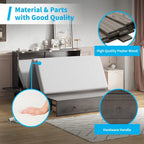 Lit escamotable Mixoy avec méridienne, matelas et plateforme de rangement