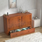 Lit escamotable Mixoy avec méridienne, matelas et plateforme de rangement