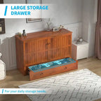 Lit escamotable Mixoy avec méridienne, matelas et plateforme de rangement