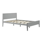 Lit Queen Size à panneaux et poutres avec tête de lit à panneaux