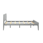 Lit Queen Size à panneaux et poutres avec tête de lit à panneaux