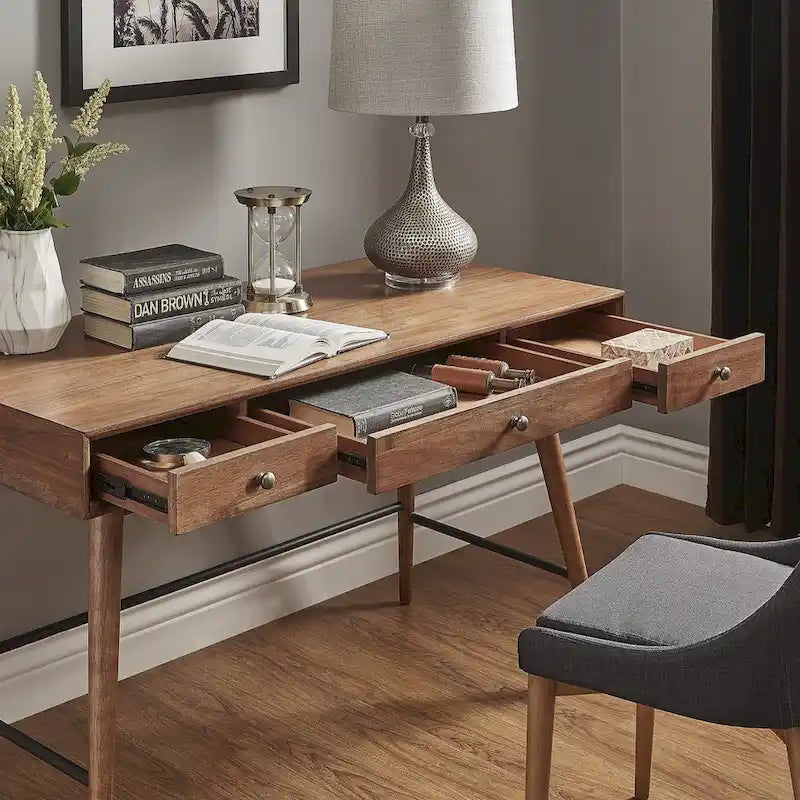 Bureau Aksel Wood à 3 tiroirs par iNSPIRE Q Modern