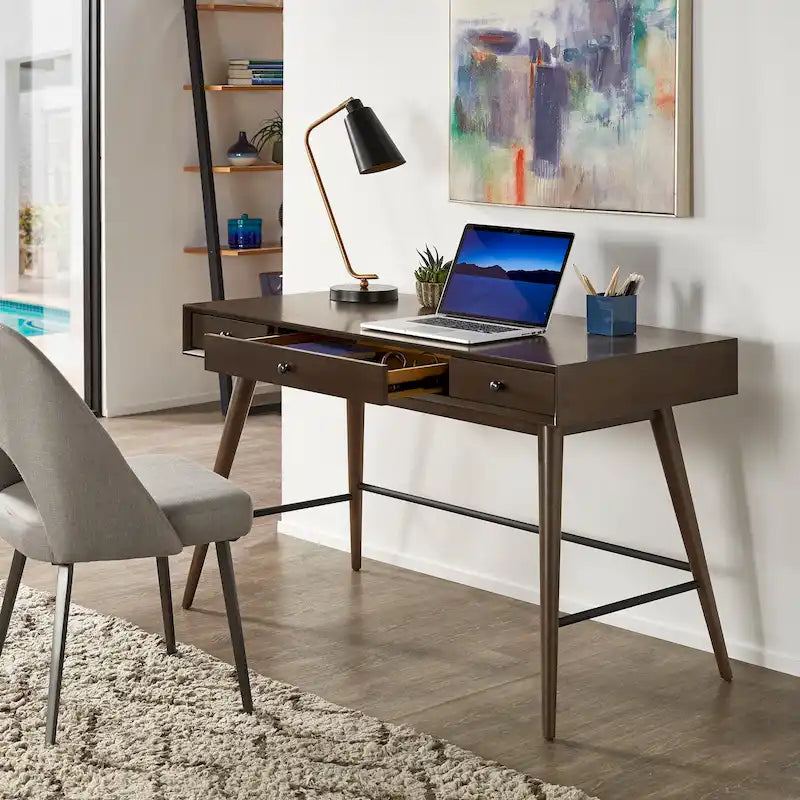 Bureau Aksel Wood à 3 tiroirs par iNSPIRE Q Modern