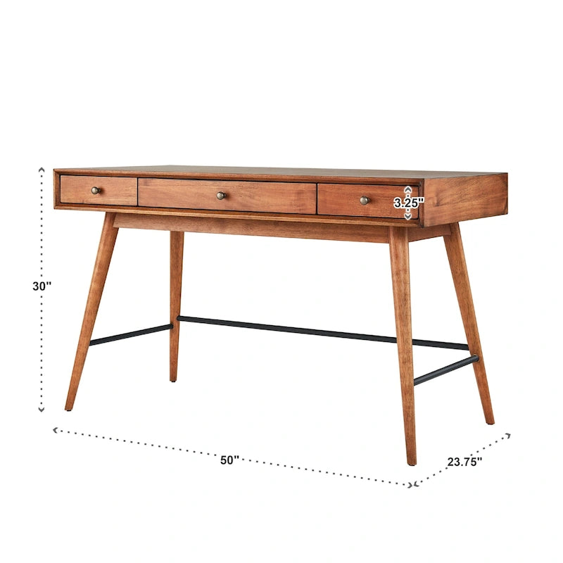 Bureau Aksel Wood à 3 tiroirs par iNSPIRE Q Modern