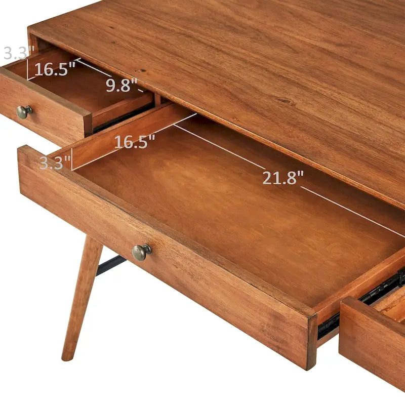 Bureau Aksel Wood à 3 tiroirs par iNSPIRE Q Modern