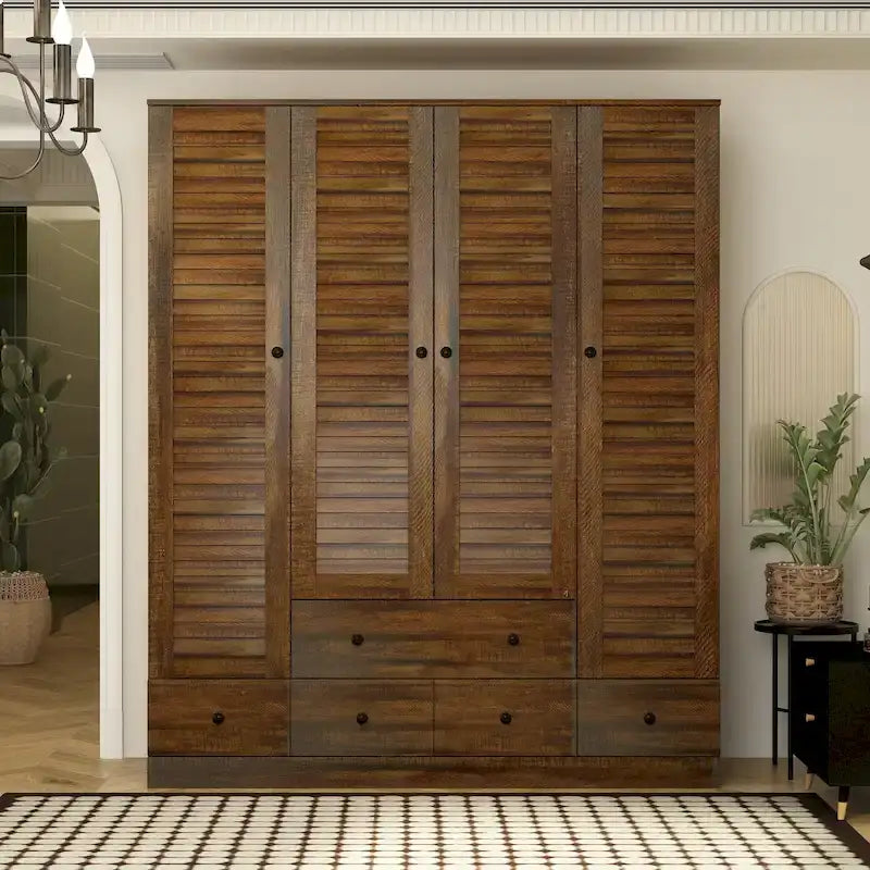 Armoire-penderie 59W Grande armoire autoportante blanche
