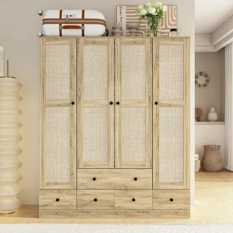 Armoire-penderie 59W Grande armoire autoportante blanche