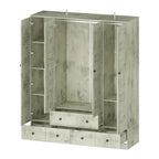 Armoire-penderie 59W Grande armoire autoportante blanche