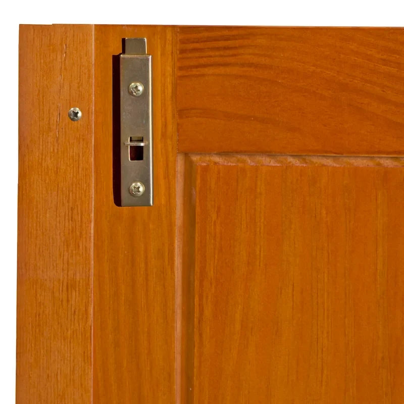 Armoire familiale 4 portes Palace Imports 100% bois massif avec poignées en métal ou en bois