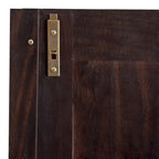 Armoire familiale 4 portes Palace Imports 100% bois massif avec poignées en métal ou en bois
