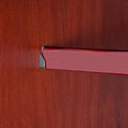 Armoire familiale 4 portes Palace Imports 100% bois massif avec poignées en métal ou en bois