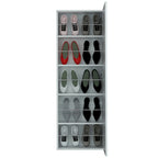 Étagère à chaussures murale Leto avec miroir - Non disponible