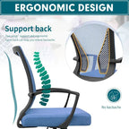 Chaise de bureau Homall, chaise ergonomique en maille avec soutien lombaire