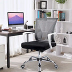 Chaise de bureau Homall, chaise ergonomique en maille avec soutien lombaire