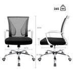 Chaise de bureau Homall, chaise ergonomique en maille avec soutien lombaire