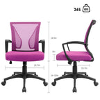 Chaise de bureau Homall, chaise ergonomique en maille avec soutien lombaire
