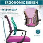 Chaise de bureau Homall, chaise ergonomique en maille avec soutien lombaire