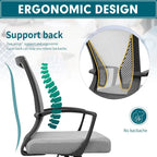 Chaise de bureau Homall, chaise ergonomique en maille avec soutien lombaire
