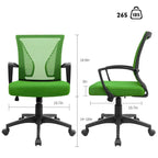 Chaise de bureau Homall, chaise ergonomique en maille avec soutien lombaire