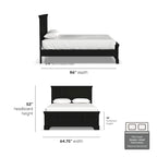 Lit Homestyles Bedford noir Queen