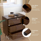 Table d'appoint moderne marron très confortable avec tiroirs