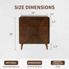Table d'appoint moderne marron très confortable avec tiroirs