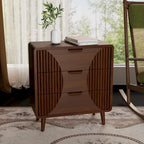 Table d'appoint moderne marron très confortable avec tiroirs